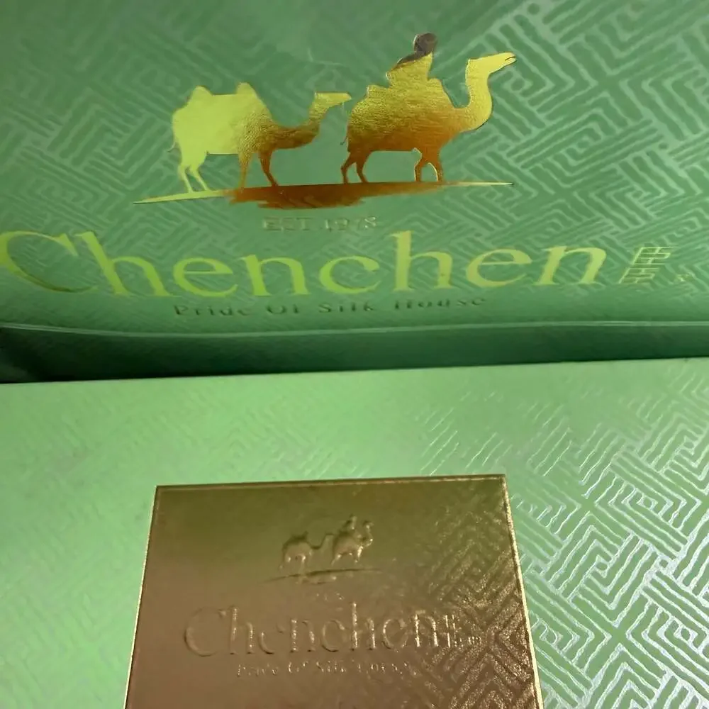 Chenchen 100% Silk Floral Print Square Scarf with Gift Box